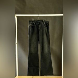 Just Black Denim Flare Washed Black Jean
